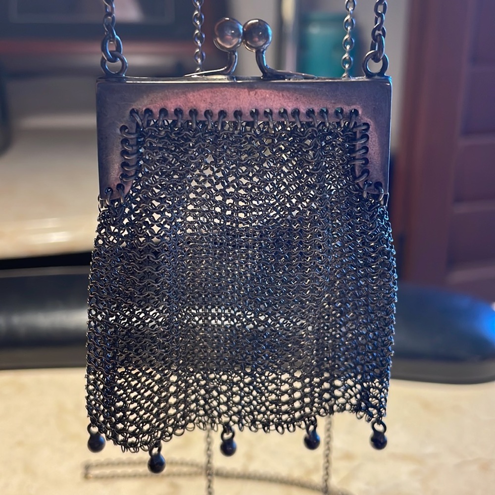Antique sterling silver coin purse - Picture 7 of 15
